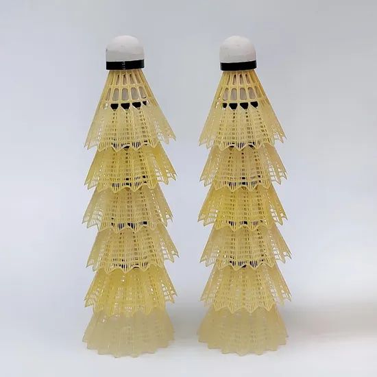 Plastic Shuttlecock Dozen Manufacture Badminton Shuttlecock OEM Yes Usage Game Color Yellow Origin China Model NO. P102 Feature Durable - Image 4