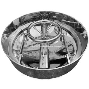 Stainless Steel SS316 Food Grade Round Pressure Inward Cm 2 Shell Tank Manway - Image 5