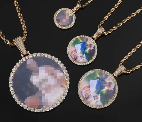 45mm Memory Pendants Necklace Hip Hop Custom Photo Locket Picture Pendant Photo Pendants - Image 1