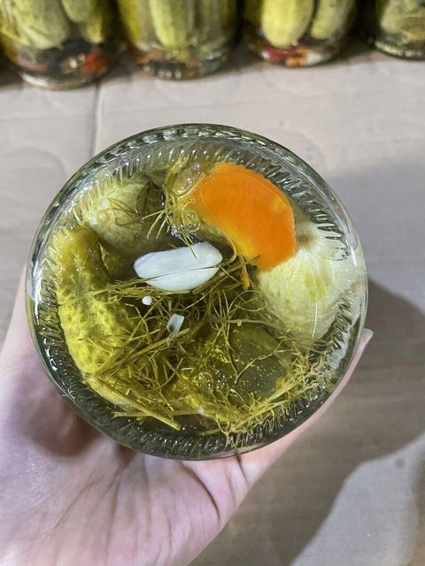 Pickled cucumbers in a glass jar Place of Origin - Image 3