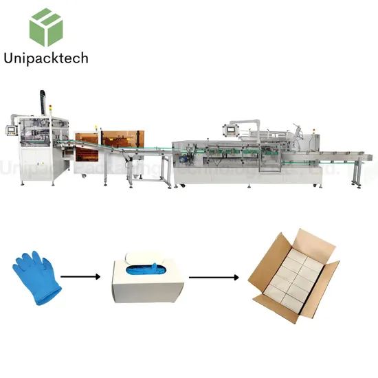 Automatic Gloves Box Case Carton Sealer Sealing Packing Line Packaging Machine - Image 1