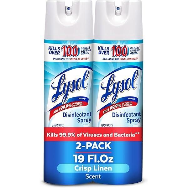 Lysol Air Sanitizer Spray for Air Sanitization and Bacterial Odor Elimination, Air Freshener Alternative, Light Breeze Scent, 10 oz/LYSOL Air Sanitizer 10-fl oz Simple Fresh Air Freshener - Image 3