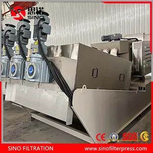 Wide Application Sludge Screw Filter Press Machine for Oil Slurry ...