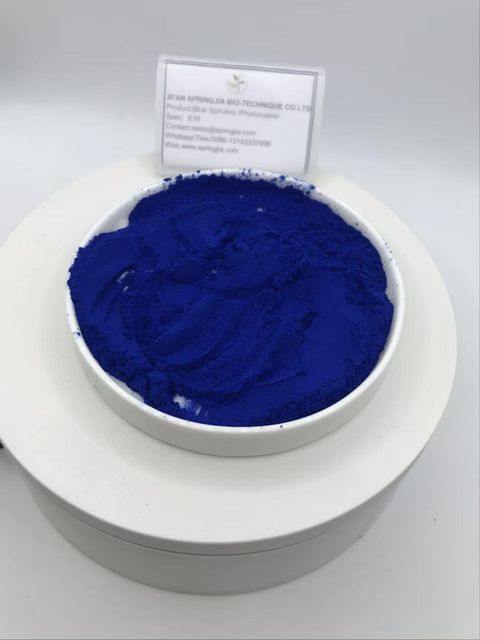 Wholesale Phycocyanin Blue Springjia E6 E10 E18 E25 E40 Organic Certified Blue Spirulina Powder - Image 2