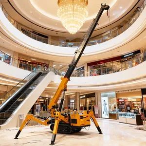 5tons Mini Size Crawler Spider Crane for Glass Installation Work - Image 3