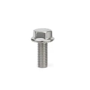Factory Direct Sale SS304 Hex Flange Bolt M8 Full Thread Flange Bolt - Image 4