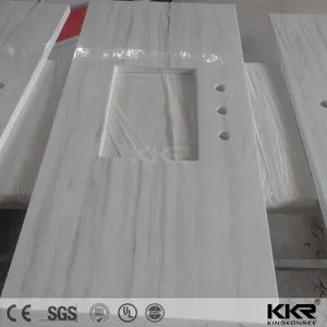 Artificial Stone Worktop Vanity Top Trademark KKR Colors 100 Colors Design Customized HS Code 6810999000 Size up to - Image 2
