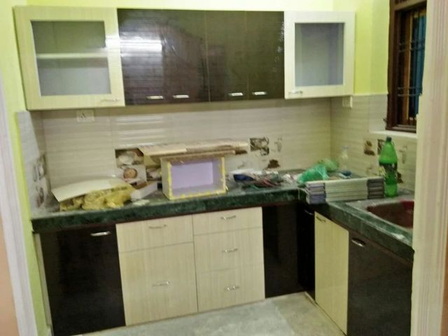 Classical Wooden Modular Kitchen Interior Material Wooden Hardware Brand Ebco Appearance Classical Mount Type Wall - Image 3