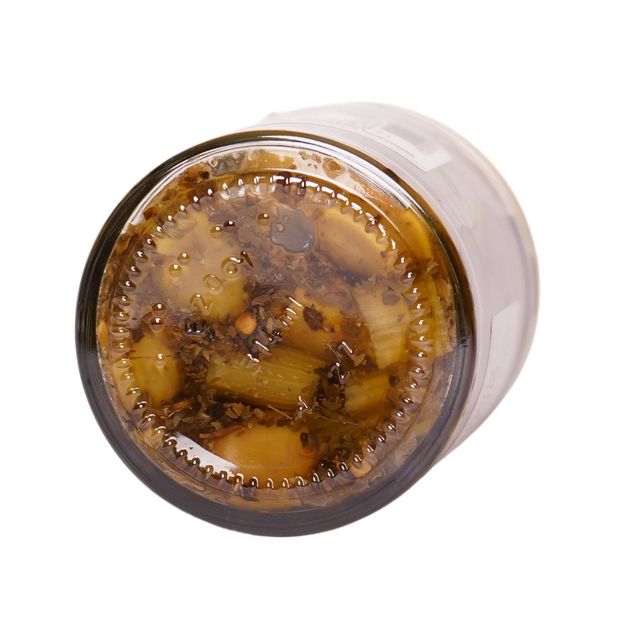 High Quality Cracked Olives Green in EVO oil 270g net weight handcrafted preservative free - Image 2
