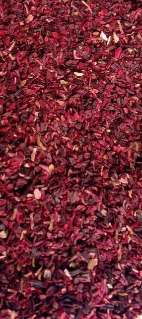 Dried Hibiscus Flowers Cut / Slices (Hibiscus sabdariffa) - Premium Egyptian Origin - Image 1