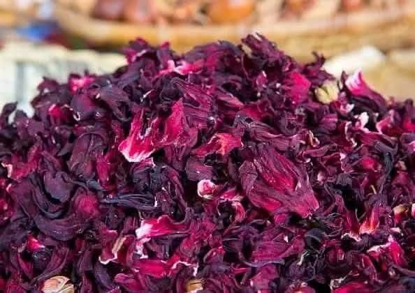 Dried Hibiscus Sabdariffa Flowers - Grade A, Deep Red - Image 2