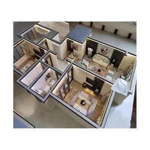Professional Custom Modern Residential Interior Space Miniature Scale Model - Image 6