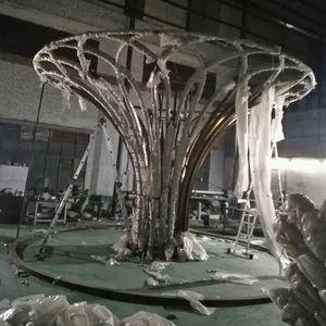 Customized Metal Crafts Stainless Steel Brushed Artwork Color Gold Size Custom Origin China Style Creative HS Code - Image 5