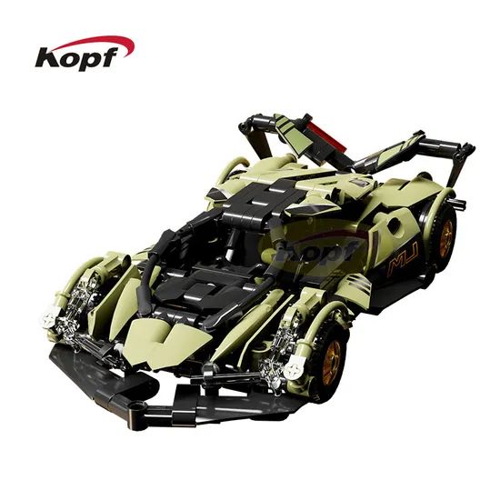 Plastic Model Sets Block Car Creative Speed Racing Building Block Toy (8902) - Image 1