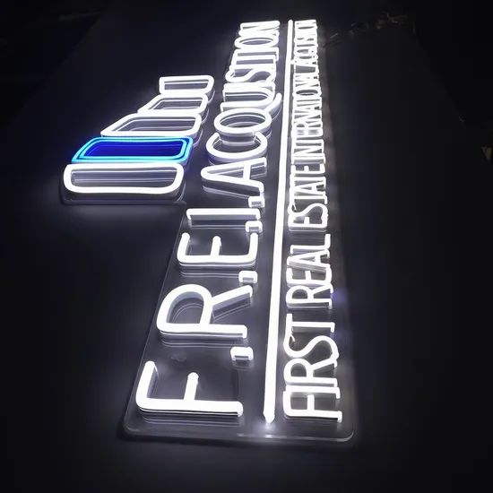 Custom Outdoor Illuminated Acrylic Neon Light Advertising LED Neon Sign - Image 5