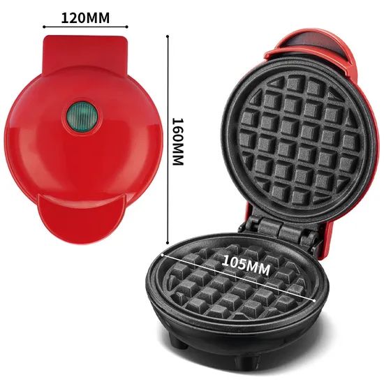 Waffle Maker Mini Home Sandwich Breakfast Maker Color Color Origin China Use Cleaning Model NO. JQ001 Trademark Skylark Package Color - Image 1