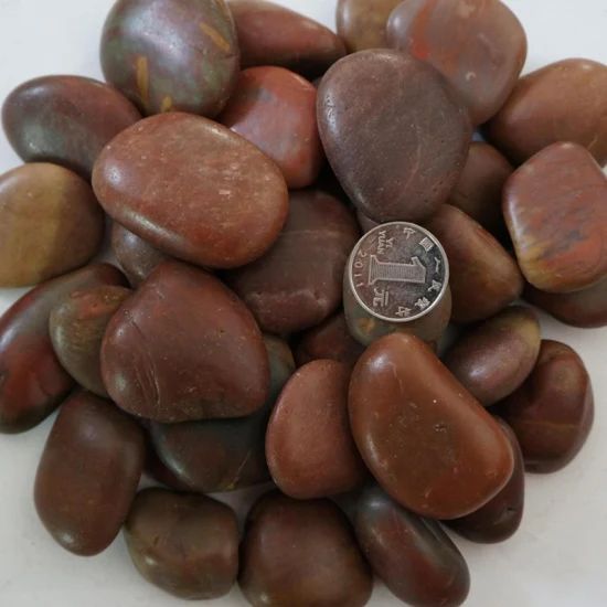 Natural Landscaping Red Color River Stone Pebbles - Image 1
