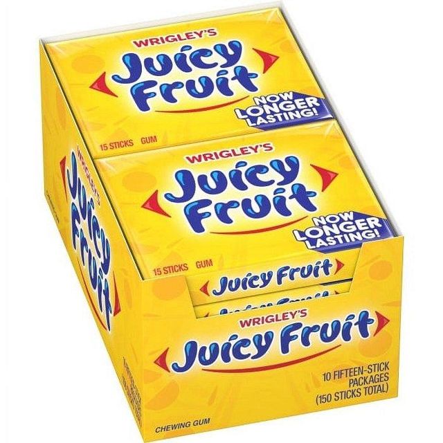 Juicy Fruit Gum Original Flavor Chewing Candy With Smooth Texture And Refreshing Taste For Customers Of All Age Groups - Image 4