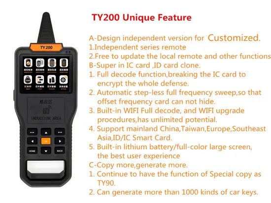 Super Key Tools Ty200 Multi Function Locksmith Tool Auto Key Programmer Machine - Image 6