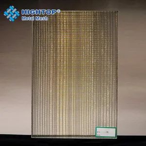 Sound Insulation Decorative Metal Wire Mesh Laminated Glass Structure Solid Appearance Flat Trademark Amber HS Code - Image 6