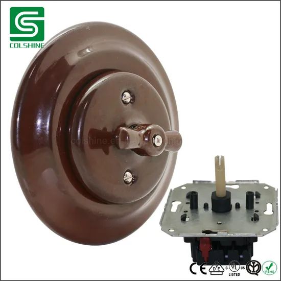 Retro Ceramic Wall Switch Flush Mounted Electric Switch OEM Welcome MOQ 1000 PCS Origin China Market Europe Brand - Image 2