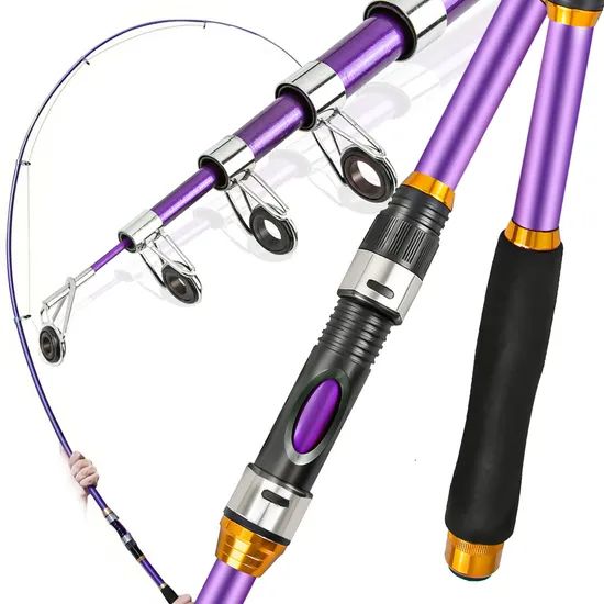 Factory Wholesale Streaming Rod Telescopic Fishing Rod Action M Section 1 Power Medium Weight(g) 152 Hardness Hard Material - Image 2
