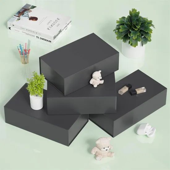 Factory Direct Wholesale Foldable Magnetic Gift Box Collapsible Wedding Christmas Packaging - Image 4