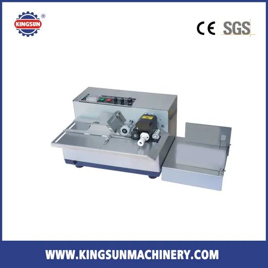 Dry-Ink Date Coding Machine (MY-380F) Supplies Ink Origin China Packaging Box HS Code 84224000 Trademark Kingsun Model NO. - Image 1
