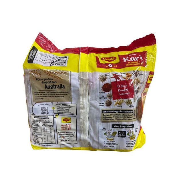 Most Popular MAGGI-Kari 5x79g with Rich Aroma and Delicious Instant Curry Flavour Noodles - Image 4