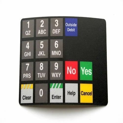 Rectangle Graphic Overlays Shape Rectangle Material Polyester Keypad Button PC/PVC Printing Silk Printing Establishment Year - Image 1