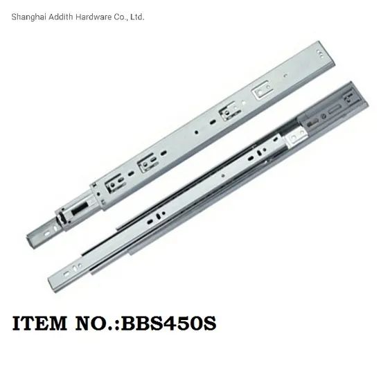 3-Fold Steel Ball Bearing Drawer Slides/High Quality Soft Close Drawer Slide - Image 3