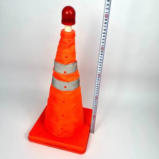 Traffic Safety Solar Orange Collapsible Warning PVC Road Safety Traffic ...