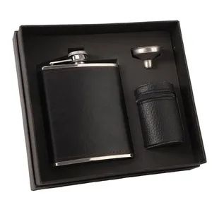 304 Stainless Steel Hip Flask Set with Funnel Shot Glass Gift - Image 2