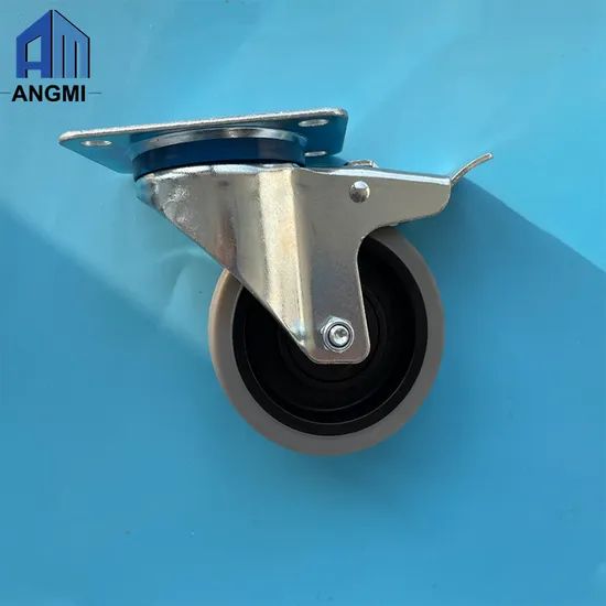 Static Trolley Rubber Lockable Caster Wheels Industrial Swivel Brake Casters Wheels - Image 6