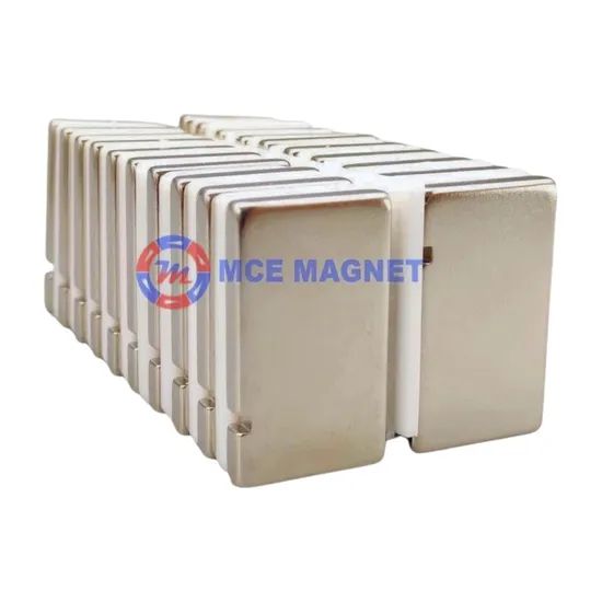 Permanent NdFeB Magnet Bonded NdFeB Magnets Hcj 25koe Class N45uh Origin China Coating Nickel Br 13.5-13.9kgs (Bh)Max - Image 6