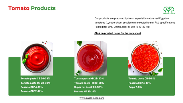 Tomato Paste and Purees - Image 1