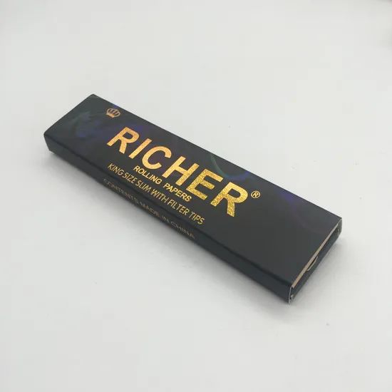 Natural Arabic Gum Unbleached or Bleached Rolling Paper with Filter - Image 2