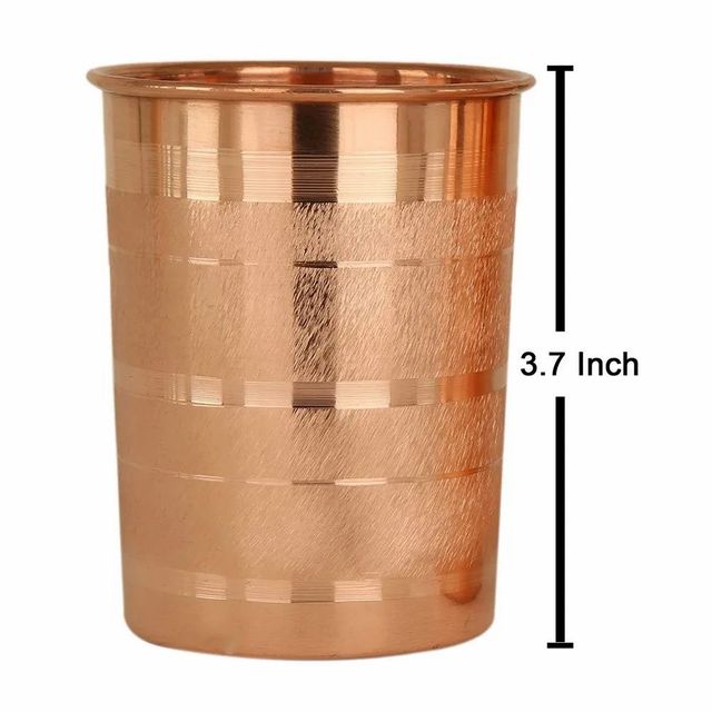 Copper Glass Shape Round Design Plain Capacity 300 ml Microwave Safe Yes Pattern Ancient Design Number Of Piece 4 Piece Color Enchanting - Image 3