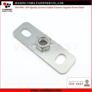 Customized Steel Base Plate with Nut Zinc Plated - Image 1