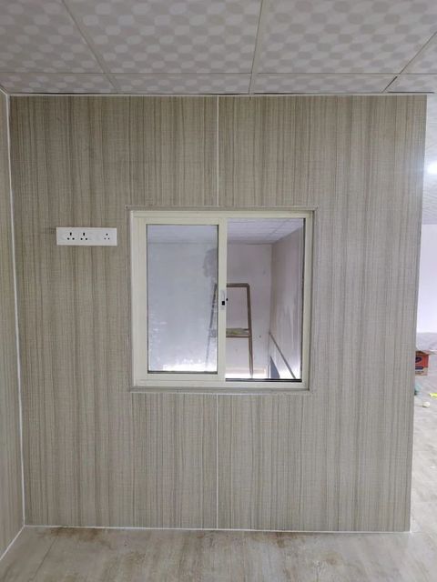 Wooden Office Partition Color Brown Material UPVC Height 10 Feet Partition Type Fixed - Image 7
