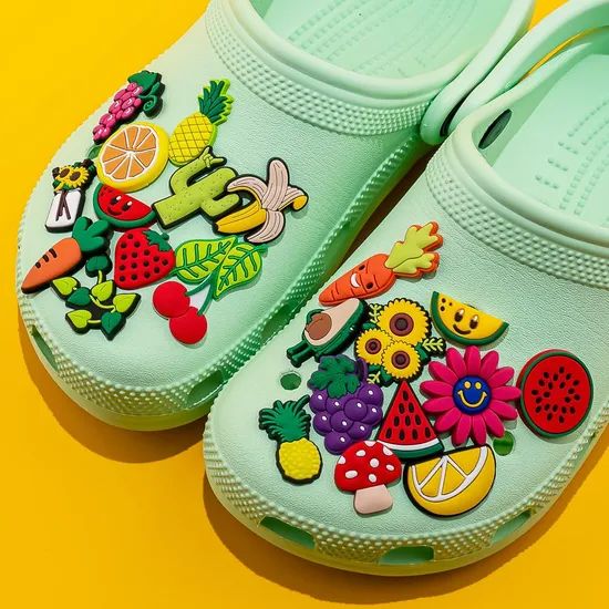 Wholesale New Arrival Custom PVC Fruits Flower Shoe Decorations - Image 1