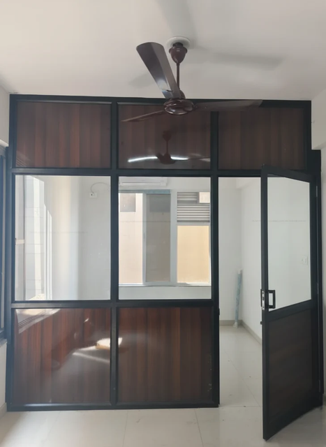 Aluminum Glass Sheet  Partition Usage Office Infill Material Glass Glass Type Reflective Door Type Hinged / Swing Frame Finish Powder - Image 3