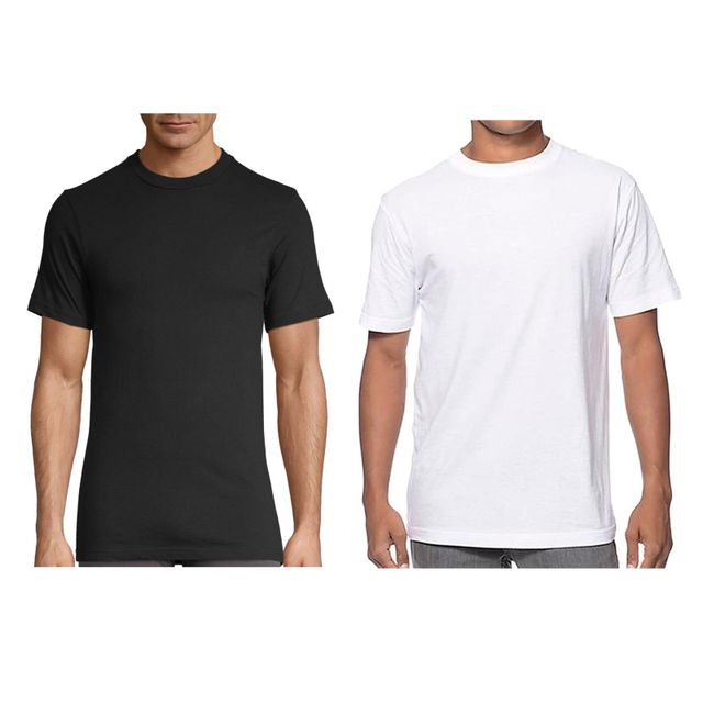 Mans Black White T Shirt - Image 4