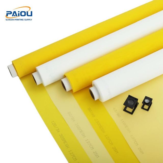 100% Polyester SilkScreen Printing Mesh Available Colors White, Yellow Material 100% Polyester Monofilament Yarn Operating Temperature Range 120°c To 195°c - Image 1
