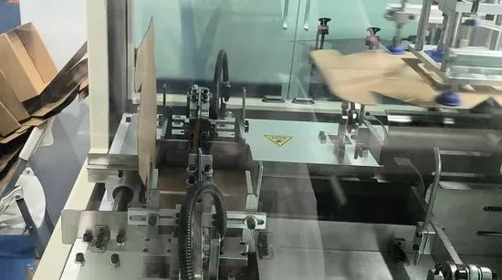 Small Size Kraft Paper Box Making Folding Machine for Snacks Packaging - Image 4
