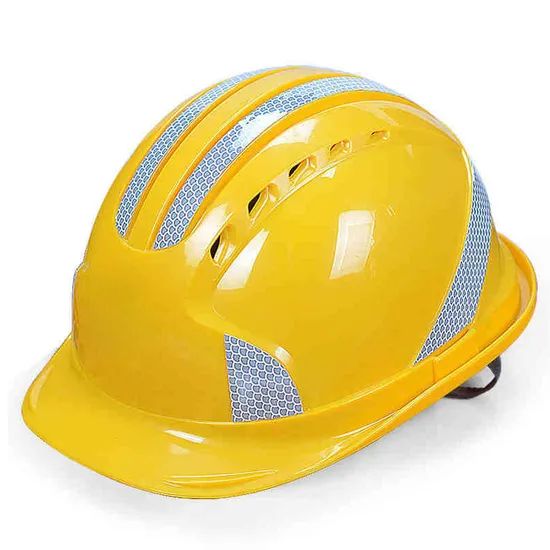 High Quality Safety Equipment Construction ABS on-Site Reflective Strip Safety Vented Helmet - Image 2