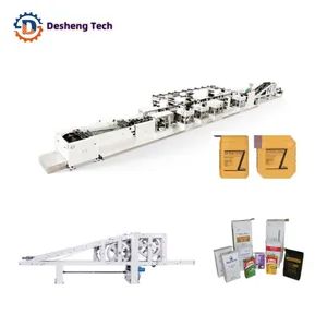High Performance Paper Sack Paper Bag Making Machine Lines 4 MOQ 1 Set Speed High Voltage 380V Layer Double Trademark DeSheng - Image 1