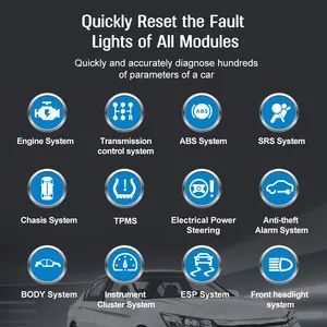 OBD2 Scanner Check Engine Light Car Code Reader Clear Error Codes ABS SRS Sas etc Full Vehicle System Diagnostics Tool - Image 3