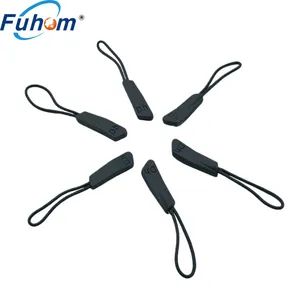 Custom Silicone Rubber Zipper Pull Ropes Zip Puller Fastener for Clothing Accessories - Image 5