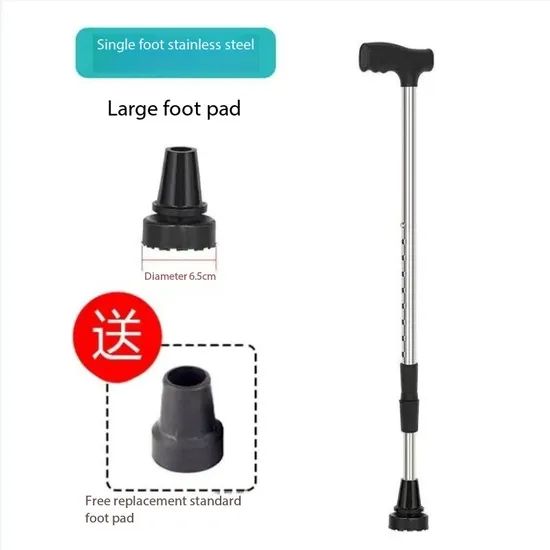 Crutches, Rehabilitation, Walking Aid, Stainless Steel Walking Stick - Image 1